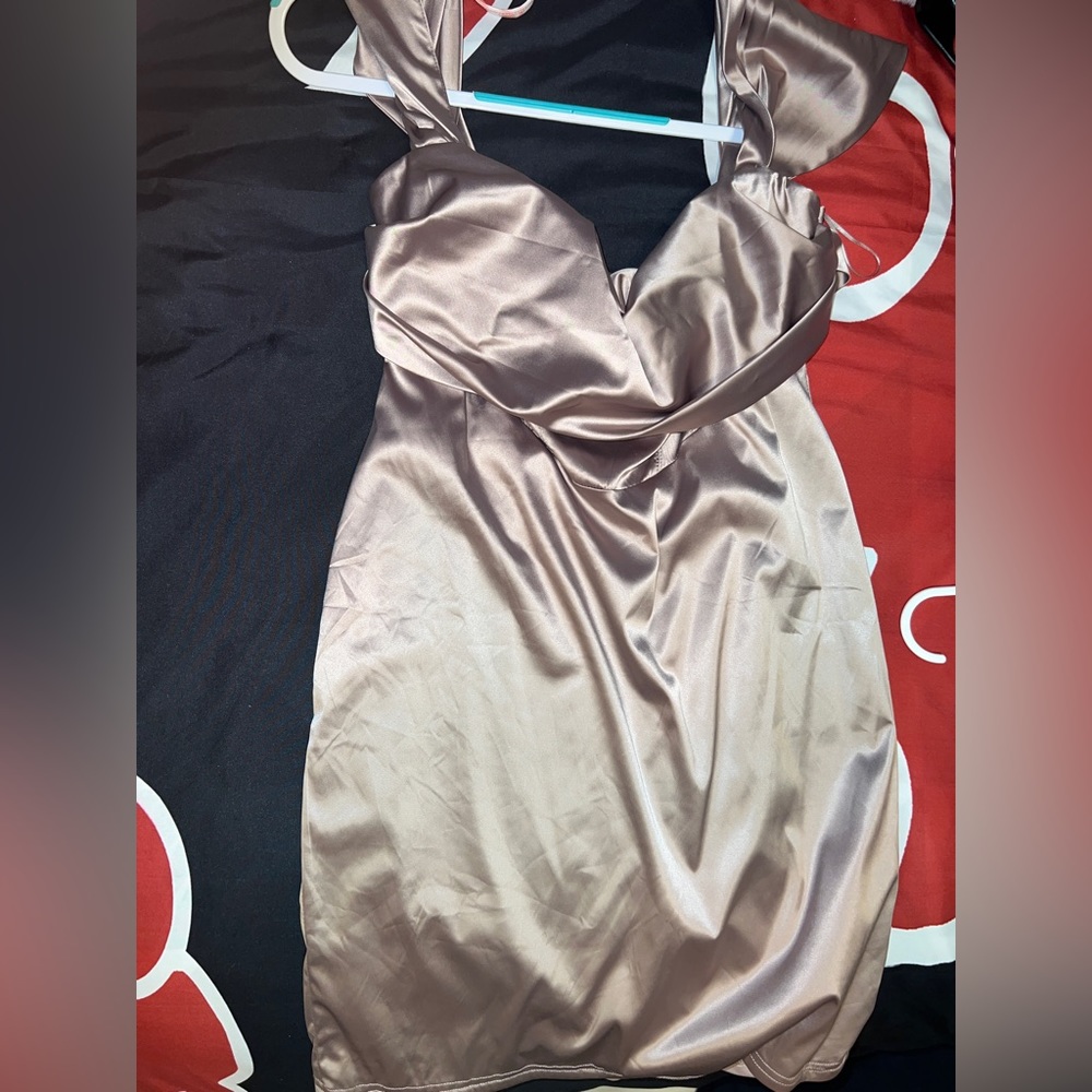 Silk mauve dress